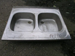 Výlisek dvoudřez 800x600  2x dřez 330x360x140           prolamovaná deska  ZL