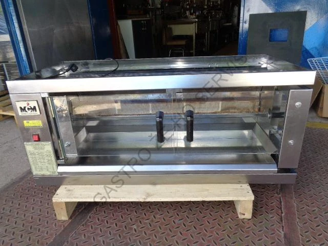 Gril na kuřata 1EG - plynový,1 špíz,6 kuřat  1100x480x460