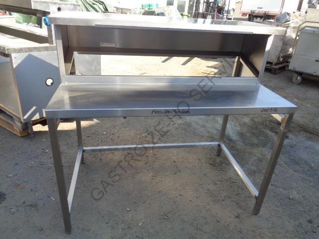 Stůl - nerez s nástavbou na GN  1400x800x900/1300