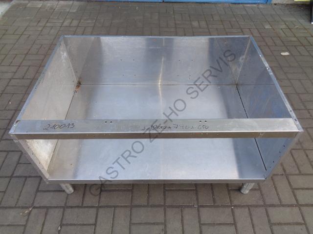 Podestavba - nerez s policí,opláštěná 1200x790x650