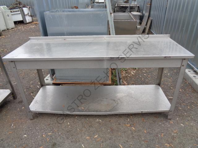 Stůl - nerez s policí,ZL  1800x600x850