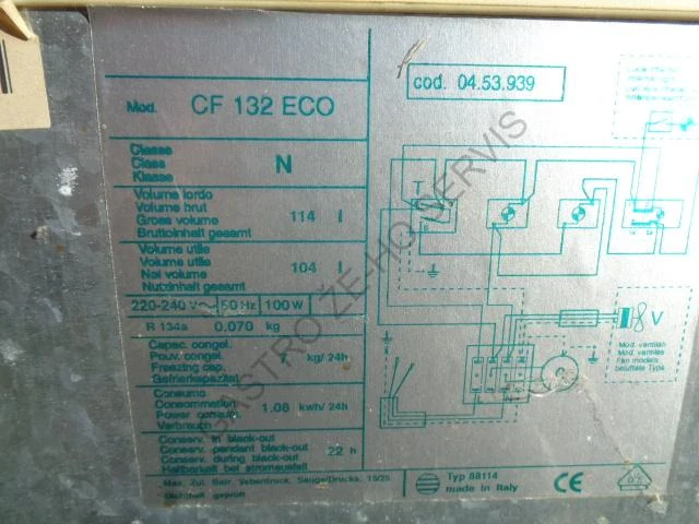 Pultový mrazák CF 132 ECO  620x500x860
