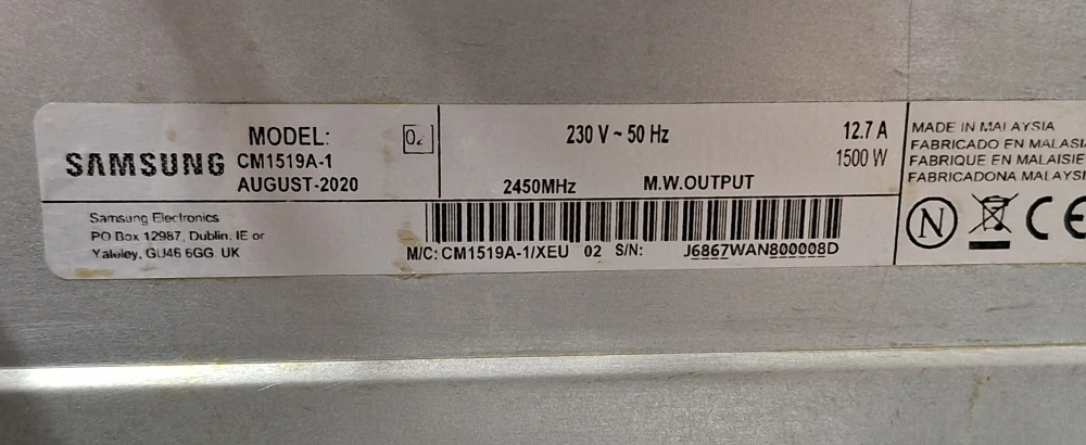 260002 Mikrovlná toruba CM1519