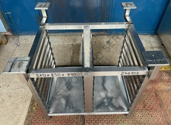 Podestavba - nerez, 2x 7 zásuvů (325x550)  870x830x790