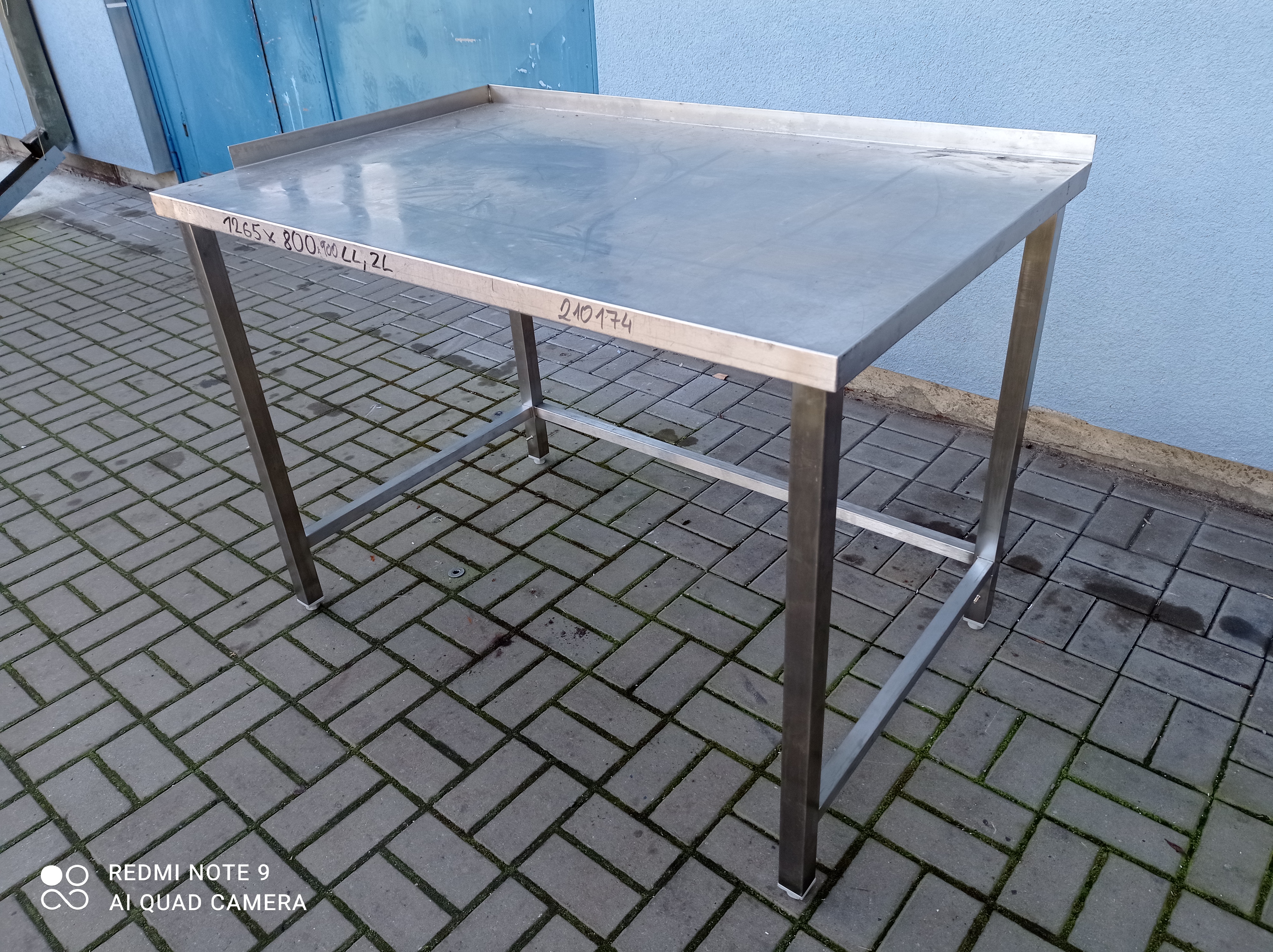 Stůl - nerez s trnoží,ZLL  1265x800x900