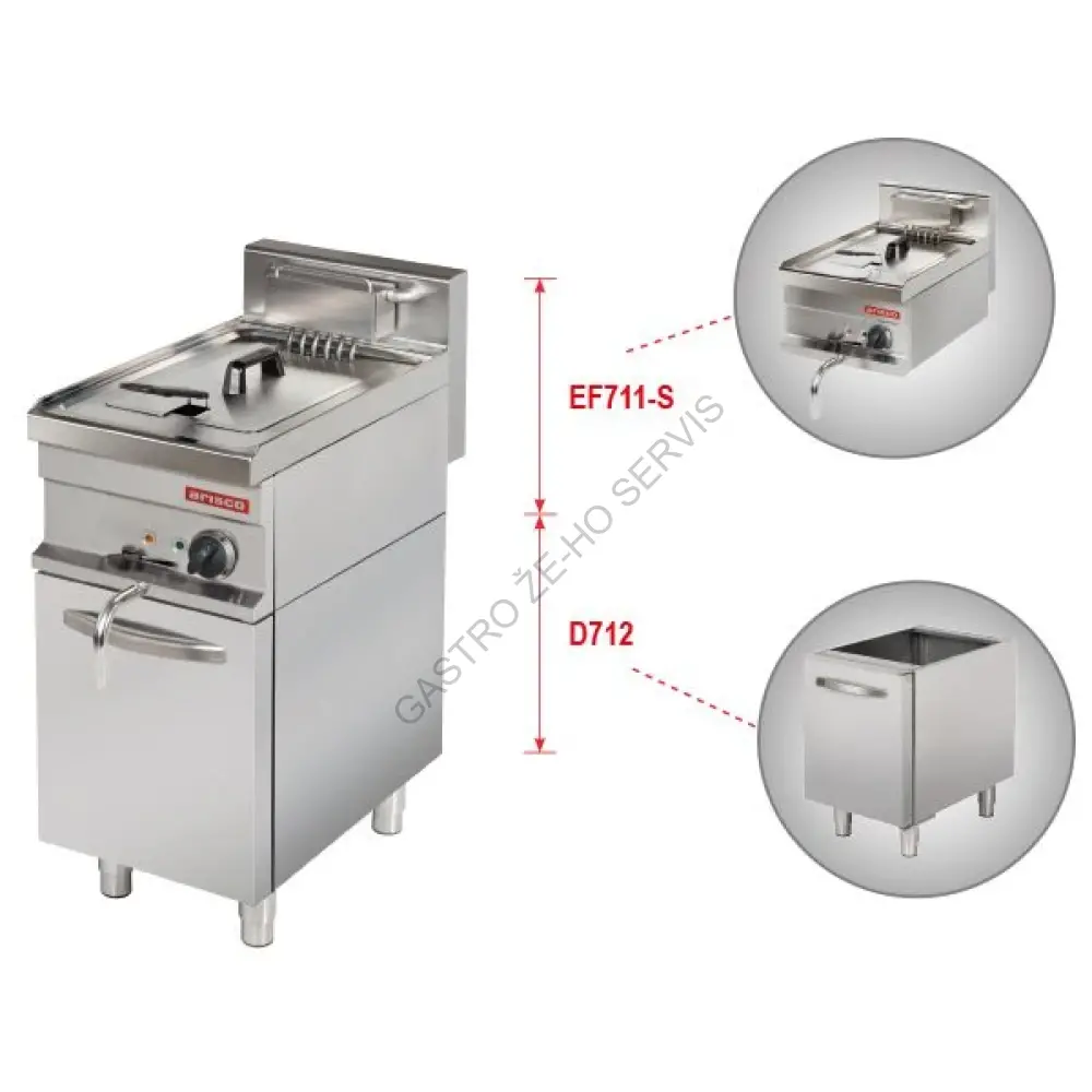 Fritéza s podestavbou EF711S