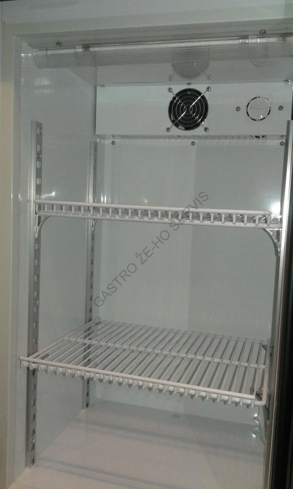 Chladnička podstolová - PR bílá,prosklené dveře - černý rámeček  460x440x960