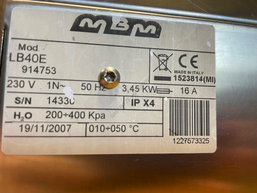 MBM Mycí stroj LB40E  440x530x700