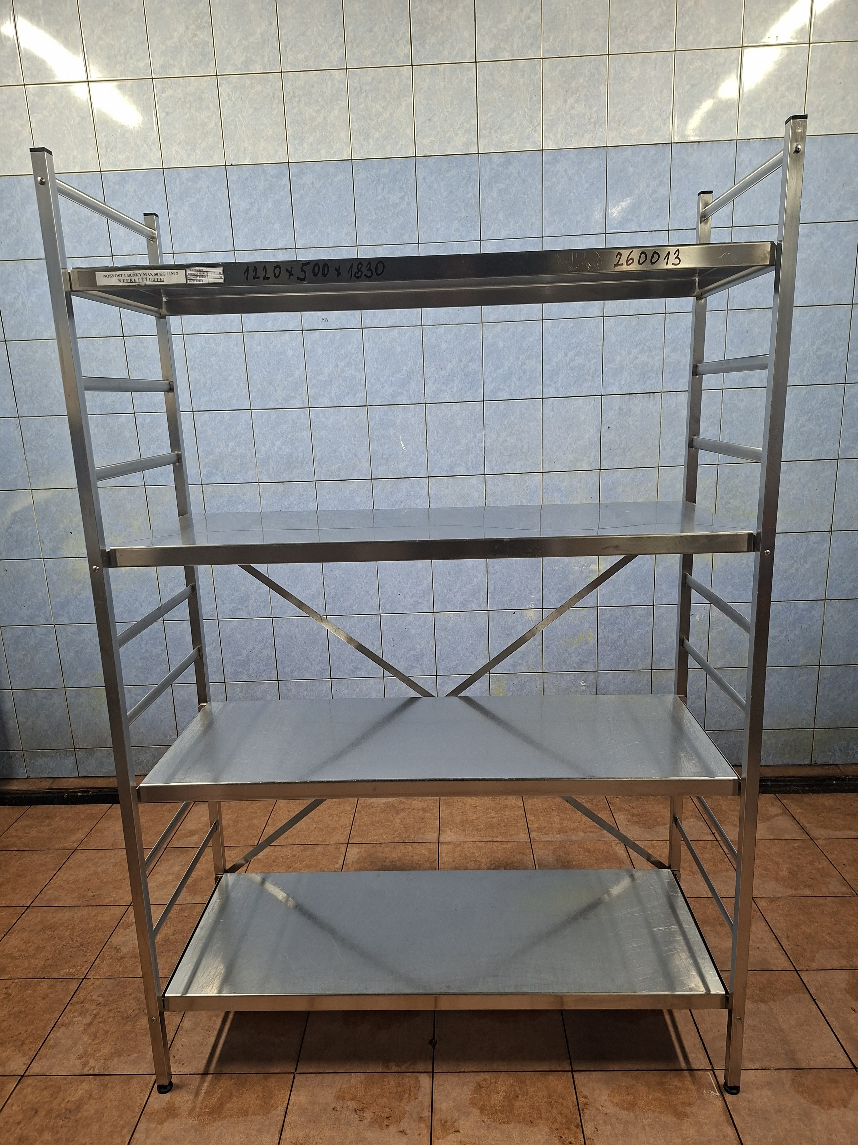 260022 Nerez. regál 4x police 920x600x1830