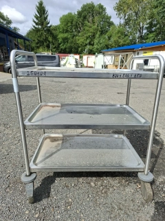 Transportní vozík s kolečky 2xbrzda 3xpolice 800x500x850