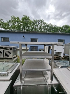 Nerez stůl 2x police 1100x700x900