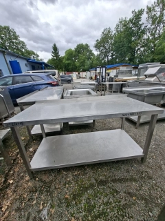 Stůl nerez ZL s policí 1600x700x850