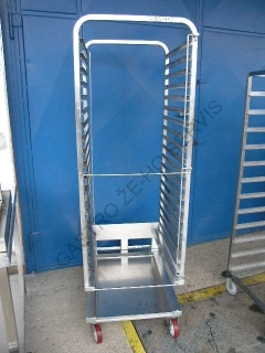 12640 Zavážecí vozík pojízdný ke konvektomatu 20x zásun 600x650x1850