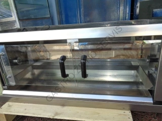 Gril na kuřata 1EG - plynový,1 špíz,6 kuřat  1100x480x460