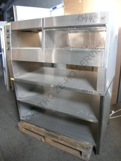 Výdejní teplá prokládací vitrína s podestavbou 1350x710x1650
