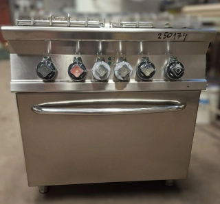 RM Gastro Sporák kombinovaný se statickou elektrickou troubou RM - CF4-78GPE GN 2/1 - 4x hořák