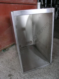 Skříňka nerezová pod bar bez horní desky 440x680x870
