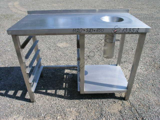 Stůl pracovní s výlevkou ZL 1120x520x850  5x zásun 500x480