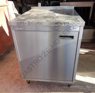 Stůl nerezový s křídlovými dvířky 685x800x900