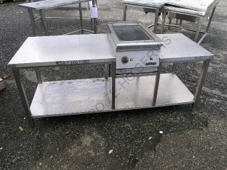 Stůl nerezový 1850x700x730 atyp s policí 