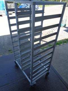 Vozík na tácy - pojízdný,20x zásuv (355x500),hliník  770x510x1500