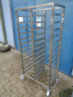Vozík na tácy - nerez 2x 13x zásuvů (365x460)  830x470x1800