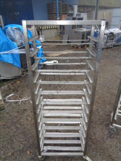 Vozík na tácy - nerez,12x zásuv (560x320)  620x30x1720