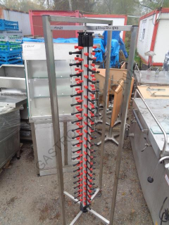 Vozík na talíře - nerez  650x650x1890