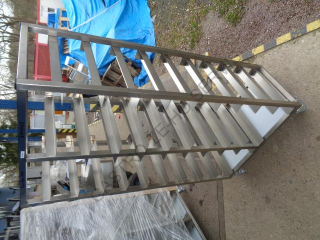 Vozík na tácy - nerez,2x 10 zásuvů (335x385)  760x390x1490