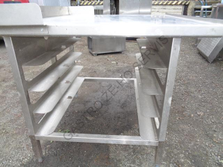 Stůl - nerez,4x vsuny z boku (710x430)ZL  1040x915x850