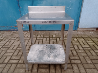 Stůl - nerez s policí,ZL  650x575x850