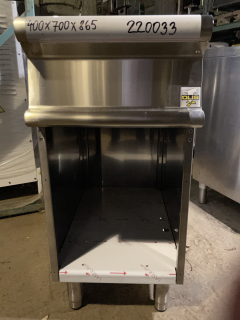 Neutrální modul - nerez,uzavřený  400x700x865