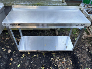 Stůl - nerez s policí,ZL  1200x450x840