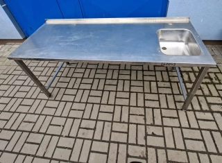 260043 Pracovní stůl s dřezem vpravo s trnožím 1930x700x900