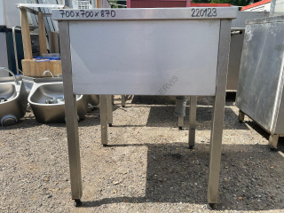 Dřez - nerez (600x500x300) prolamovaná deska,ZL  700x700x870