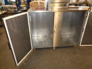 Chladící box na odpad - nerez  1640x910x1260