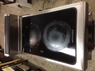 Sklokeramický sporák - 2x plotýnka s podestavbou E7P2M/VTR  400x700x900