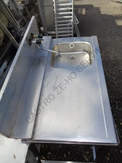 Vstupní stůl - nerez,dřez vpravo (450x420x160) baterie,ZL  1215x740