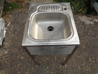 Dřez - nerez s drtičem (390x350x150)  510x590x850