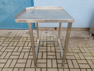 Stůl - nerez s trnoží ATYP (úkos vlevo vzadu)ZLL  680x650x900